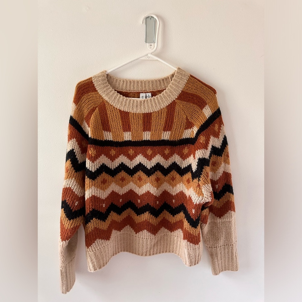 Dreamy autumnal oversized sweater in size L